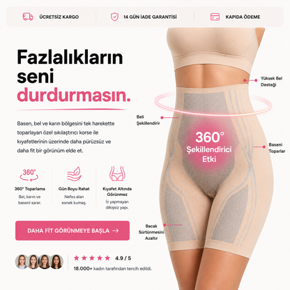 Yağ Yakıcı Basen Giderici Korse Şort