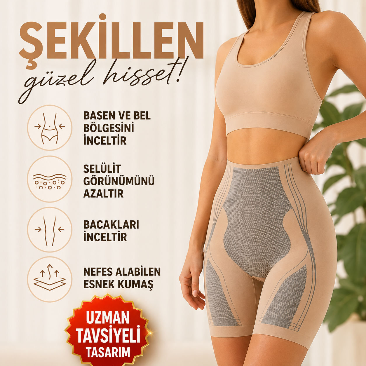 Yağ Yakıcı Basen Giderici Korse Şort