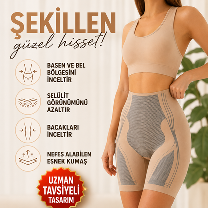 Yağ Yakıcı Basen Giderici Korse Şort
